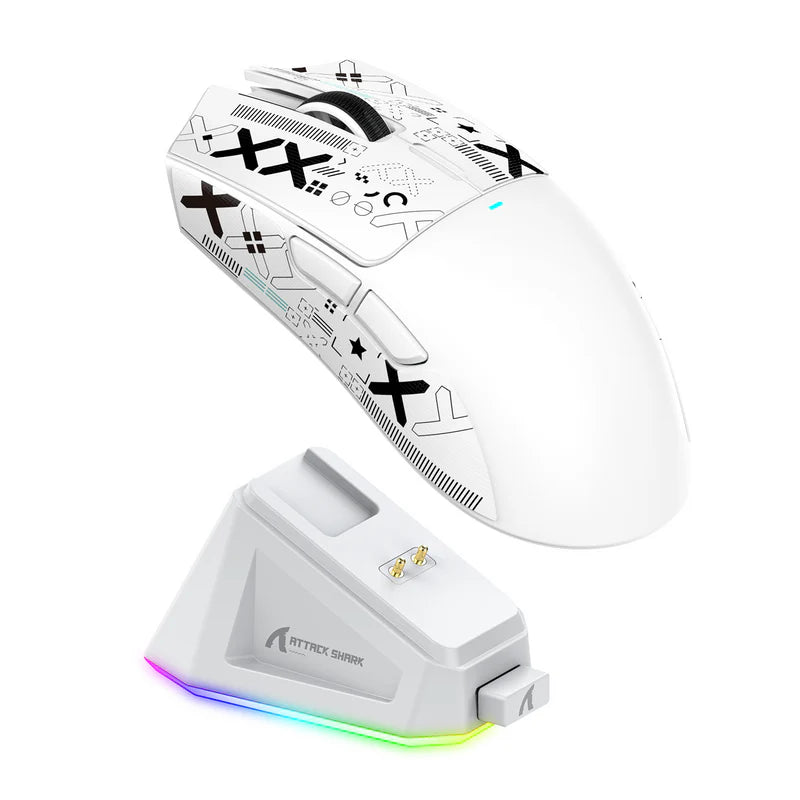 Attack Shark X11 Wireless Gaming Mouse (White) *1 Year Warranty