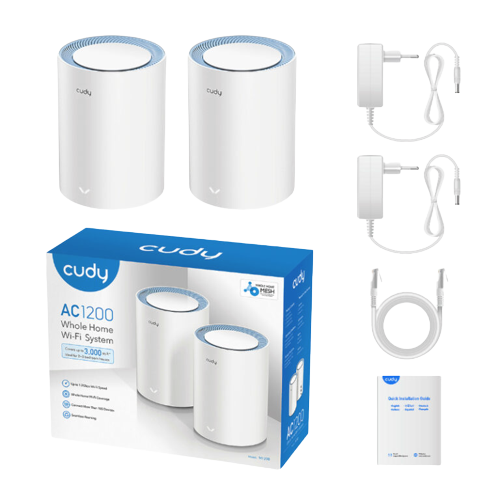 Cudy M1200 AC1200 Pack of 2 Mesh Router