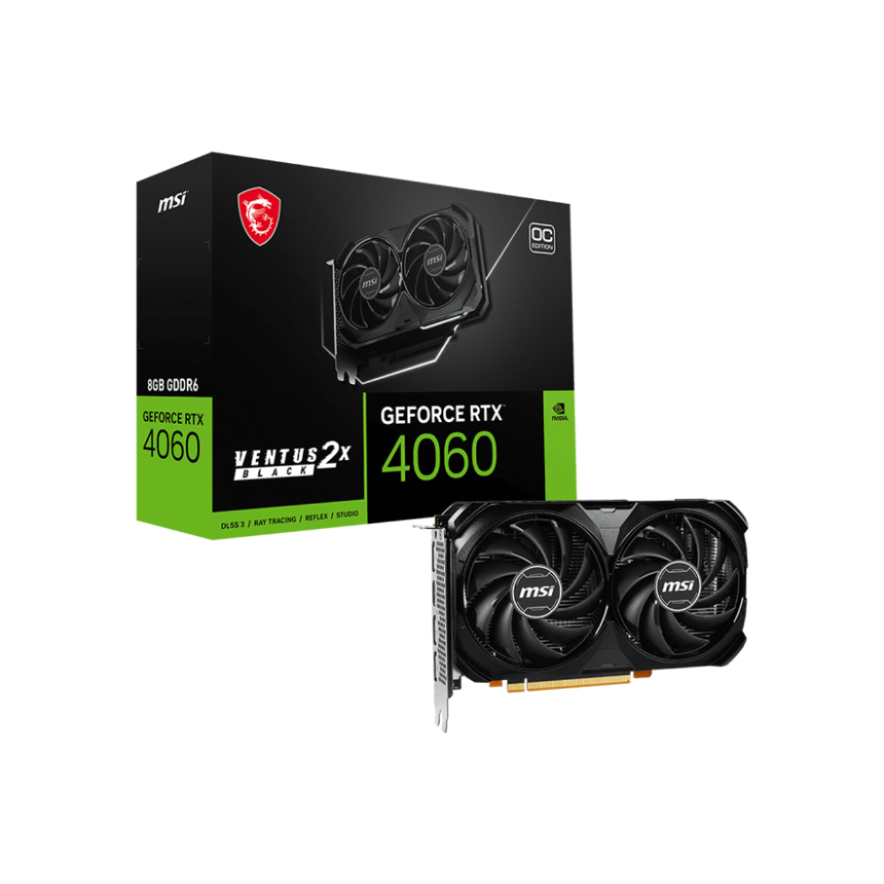 MSI GeForce RTX 4060 Ventus 2X Black OC 8GB