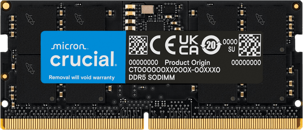 Crucial 16GB DDR5 4800MHz Laptop Ram