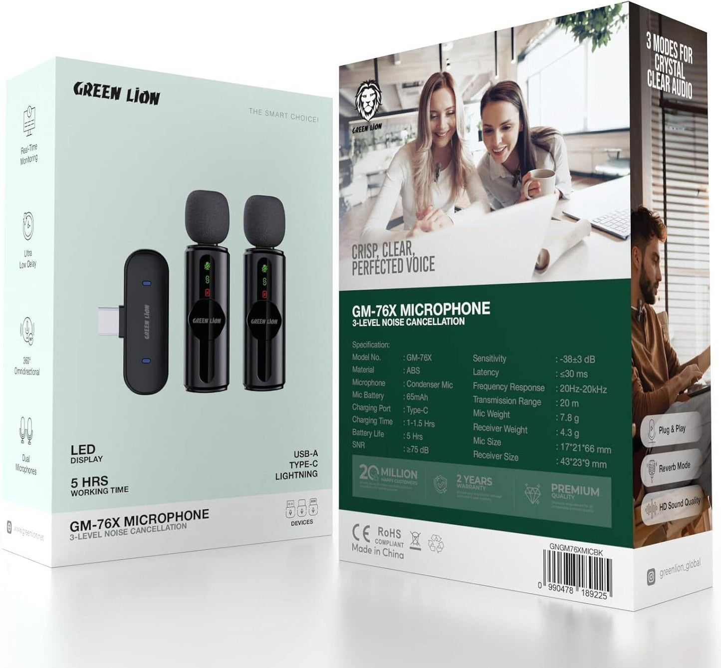 Green Lion GM-76X Dual Wireless Microphone