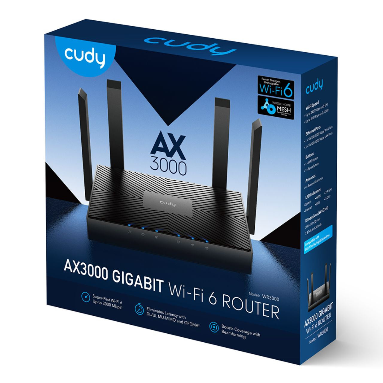 Cudy AX3000 Gigabit Wifi 6 Mesh Router