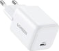 UGreen 55554 20W USB-C GaN White Fast Charging Adapter
