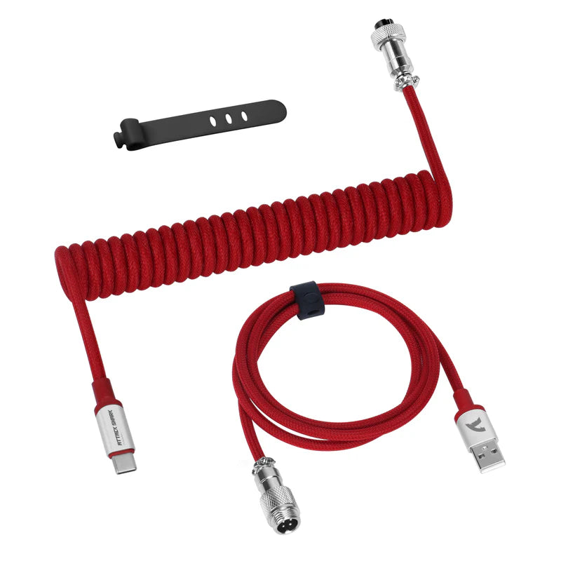 Attack Shark C01Pro Coiled Cable Red