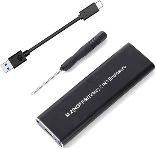 Portable NVME M.2 Enclosure USB 3.1