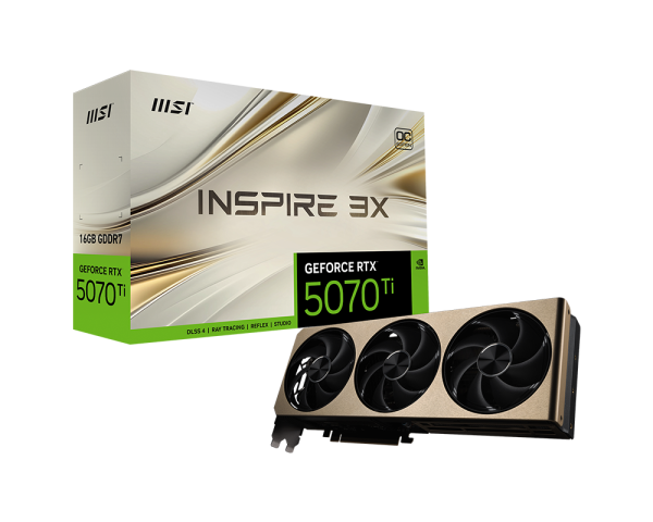 MSI GeForce RTX 5070 Ti Inspire 3X OC 16GB