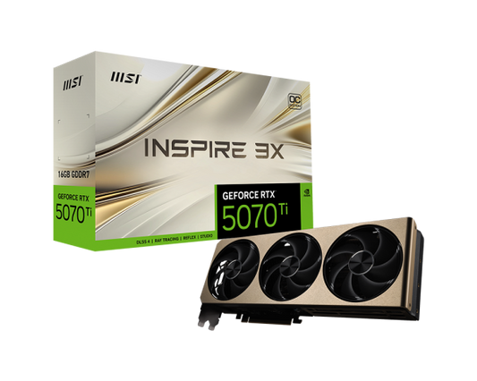 MSI GeForce RTX 5070 Ti Inspire 3X OC 16GB