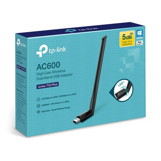 TPLINK AC600 Archer T2U+ Dual Band USB Adapter