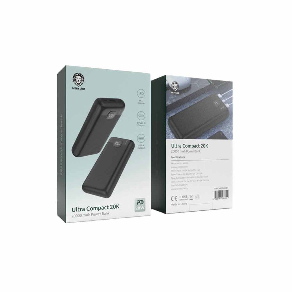 Green Lion Ultra Compact 20k 20000mAh Powerbank