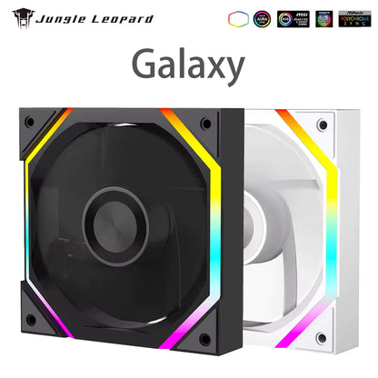 Jungle Leopard Galaxy Black Forward Case Fan