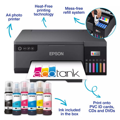 Epson EcoTank L8050 A4 Wireless Photo Printer *1 Year Warranty