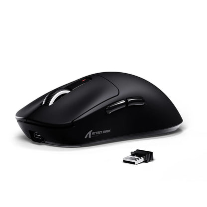 Attack Shark X3 PAW-3395 Wireless Gaming Mouse (Black) *1 Year Warranty