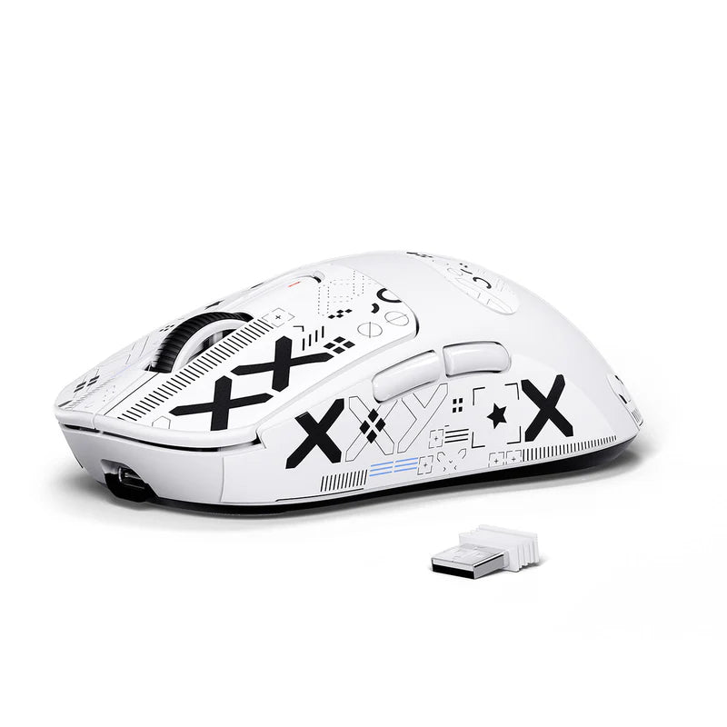 Attack Shark X3 PAW-3395 Wireless Gaming Mouse (White) *1 Year Warranty