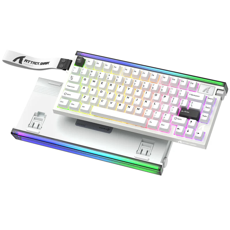 Attack Shark R85HE RGB Magnetic Switch Gaming Keyboard (White) *1 Year Warranty