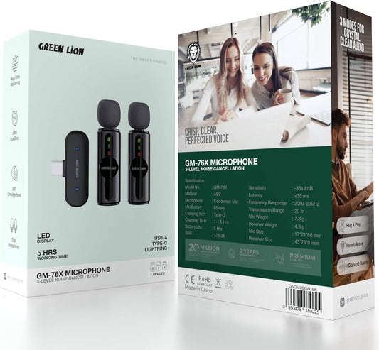 Green Lion GM-76X Dual Wireless Microphone