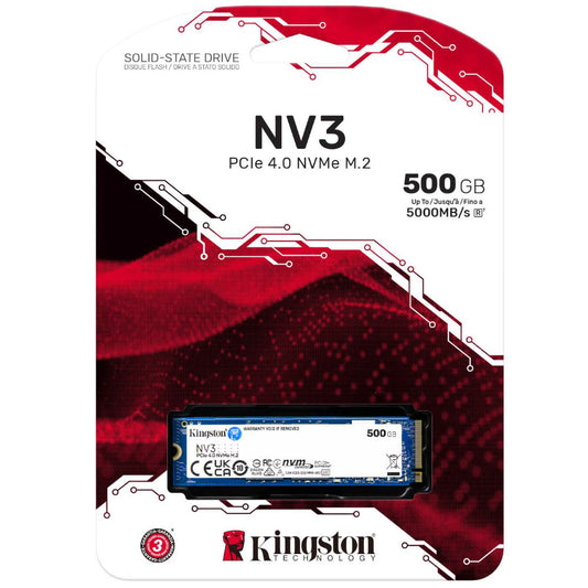 Kingston NV3 PCIe 4.0 NVMe M.2 500GB SSD