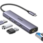 UGreen 60600 USB-C to 3-Port USB 3.0 Hub with Gigabit Ethernet Adapter